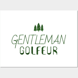 Gentleman golfeur (hills) Posters and Art